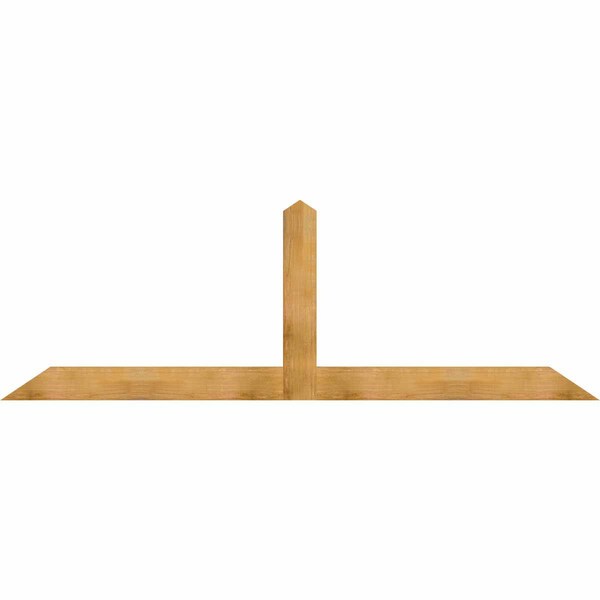 Ekena Millwork Portland Rough Sawn Timber Gable Bracket, Western Red Cedar, 108"W x 36"H x 2"D x 6"F, 8/12 Pitch GBW108X36X0206POR00RWR - main